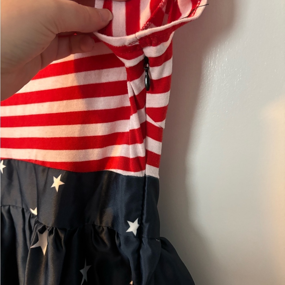 Cat Lady Core Cozy Vibes Red and White Striped Drop Waist Dress - Picture 5 of 6